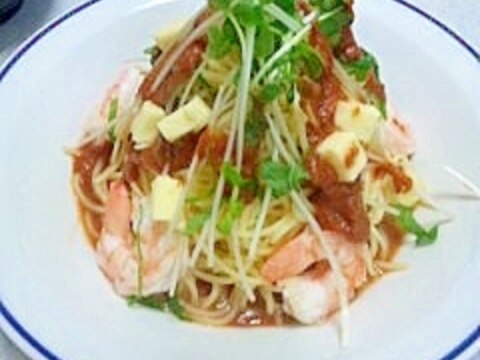 スルっと入る冷製パスタ！！トマトバルサミコｿｰｽ♪